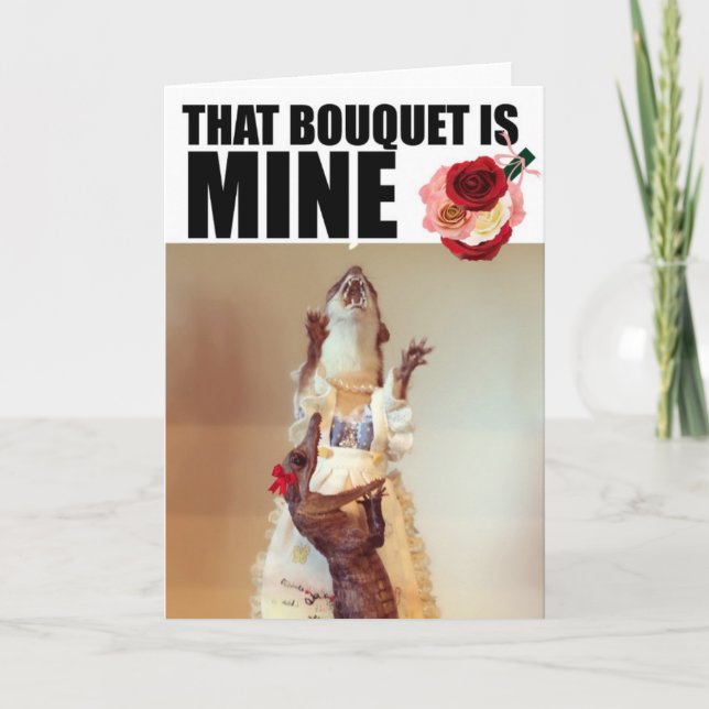 Kort för Juanita vesslabröllop (Framsida)