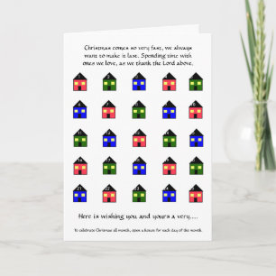 Kort för julAdventkalender