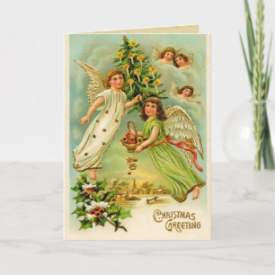 Kort för julänglarvintage