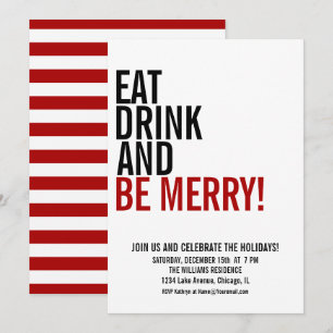 Kort för Julfest av ät dryck och vara God jul