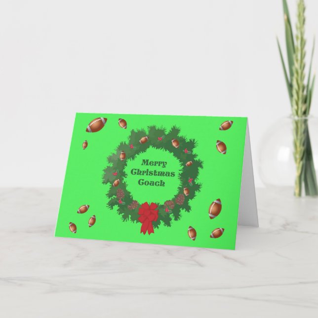 Kort för julfotboll (Framsida)