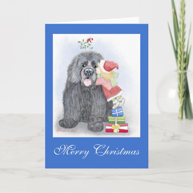 Kort för julhälsning i Newfoundland (Framsida)