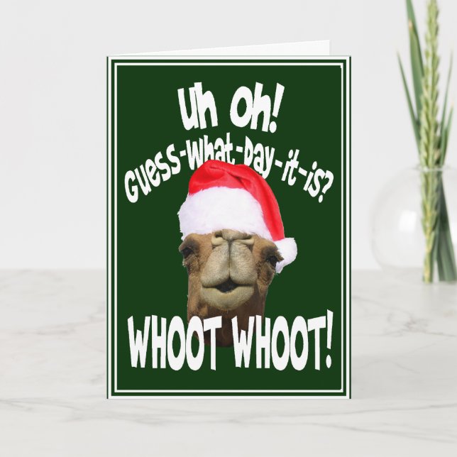 Kort för julhälsning på julafton (Framsida)