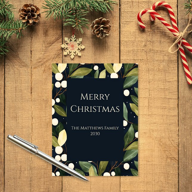 Kort för julhälsning vid nybörjare (Christmas (non-photo) postcard)