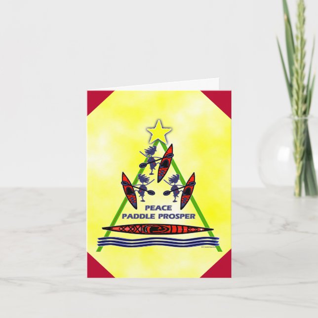 Kort för julhelgdagkajak (Framsida)