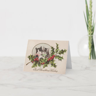 Kort för julkattungehälsning