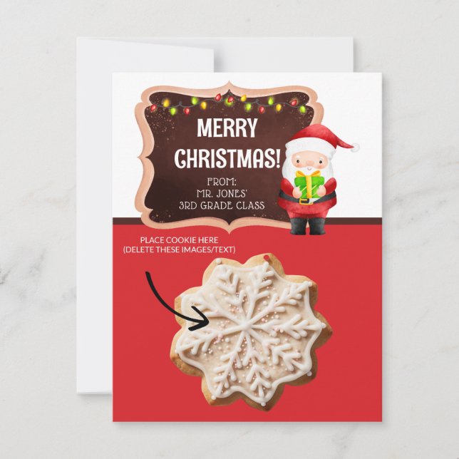Kort för julklapp, kort för Personlig (Framsida)