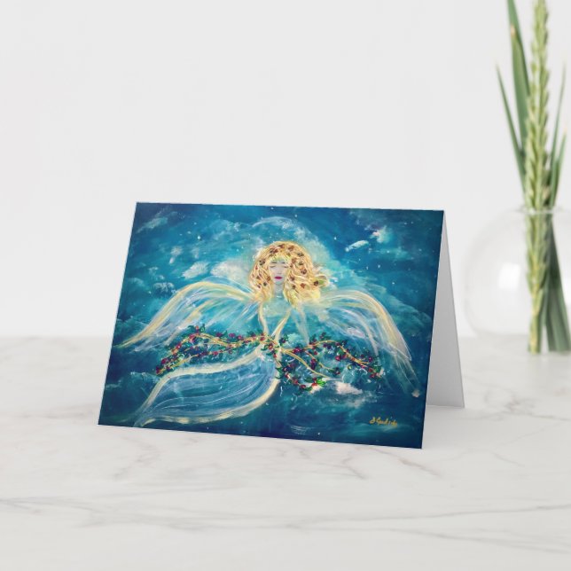 Kort för julklapp med fast klapp (Framsida)