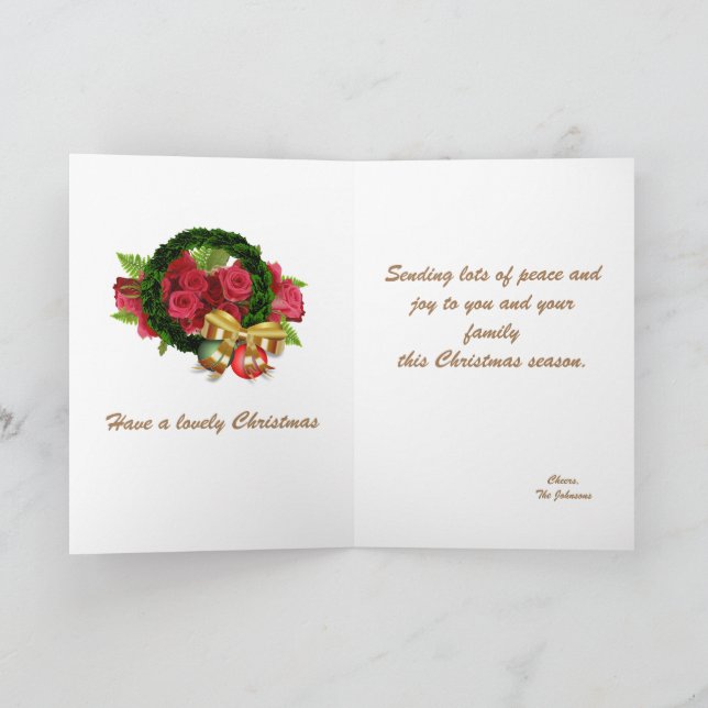 Kort för julklapp med vikt (Inuti)