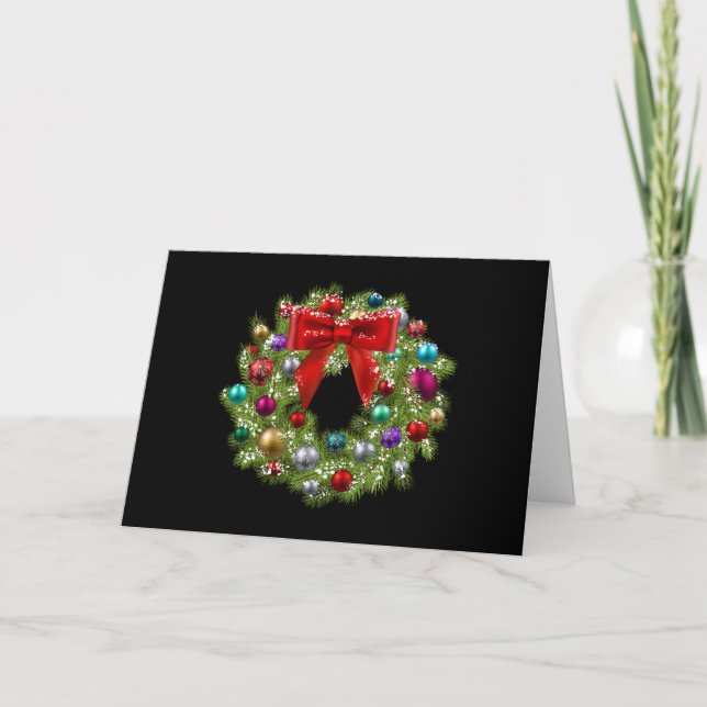 Kort för julkrans (Framsida)