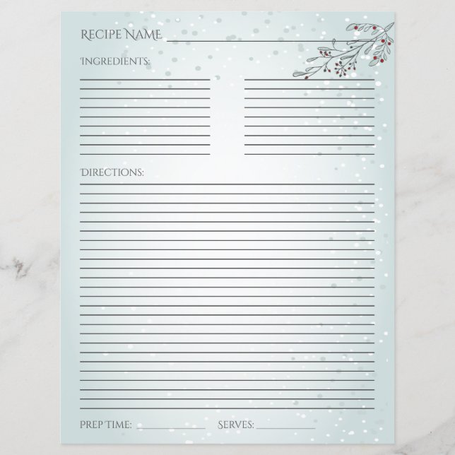 Kort för jullöv och berries (Framsida)