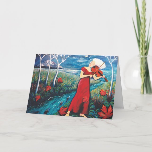 Kort för julmusikhälsning (Framsida)