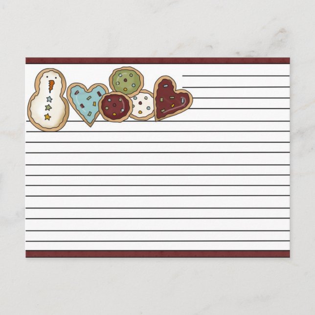 Kort för julrecept (Framsida)