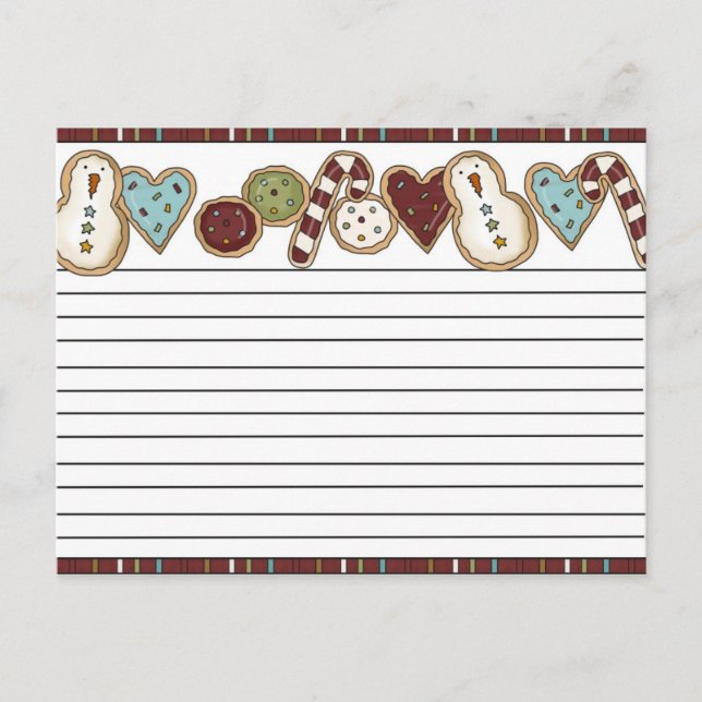 Kort för julrecept (Framsida)