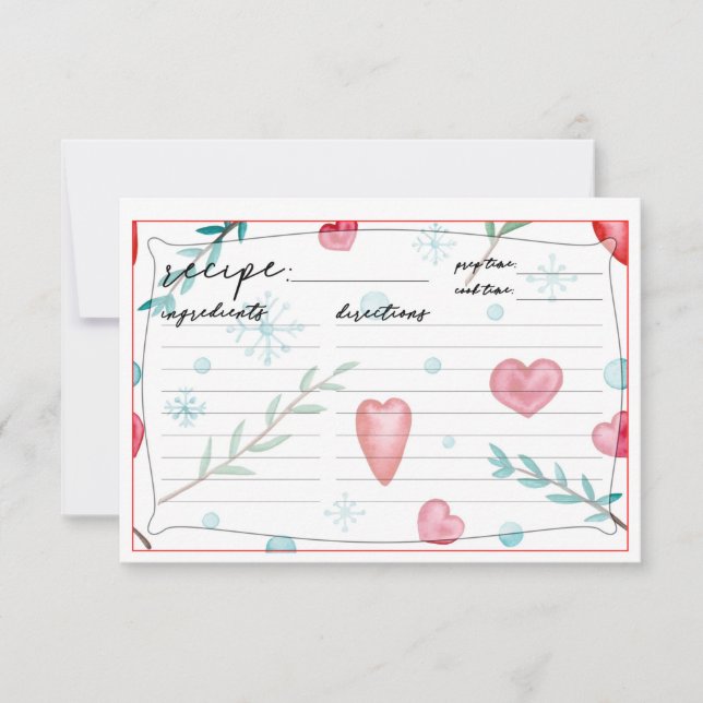 Kort för julrecept (Framsida)