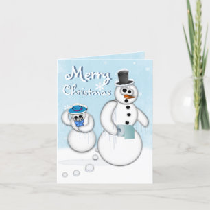 Kort för julsnögubbePoop