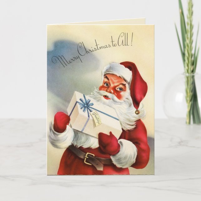 Kort för jultomtenjulhälsning (Framsida)