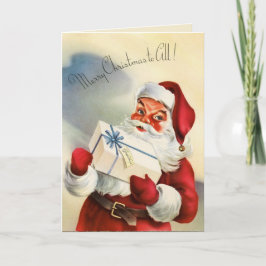 Kort för jultomtenjulhälsning