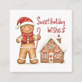 Kort för jultomteskal för Pepparkaksgubbe