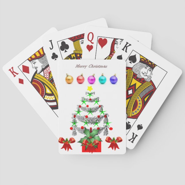 Kort för juluppspelning spel kort (Baksidan)