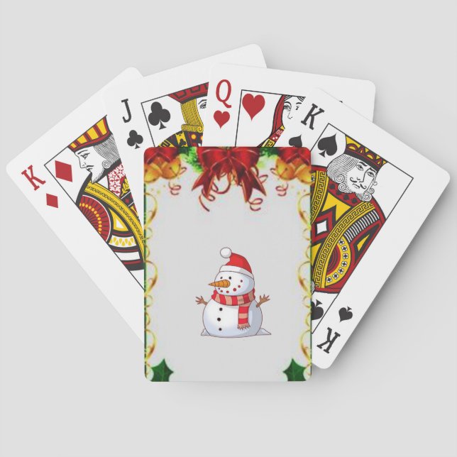 Kort för juluppspelning spel kort (Baksidan)