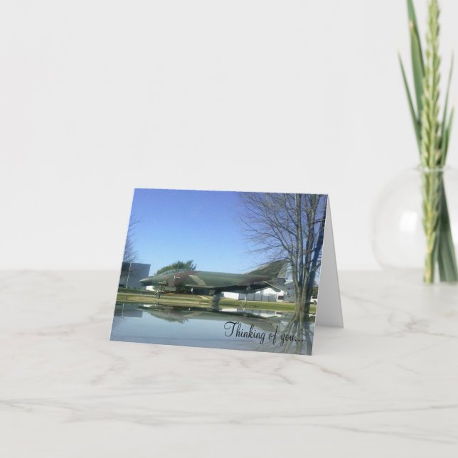 Kort för kämpeflygplan (F4-Phantom) (Framsida)