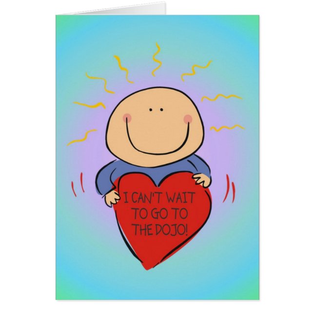 Kort för kampsportbabyDojo för Sensei mammapappa (Framsidan)