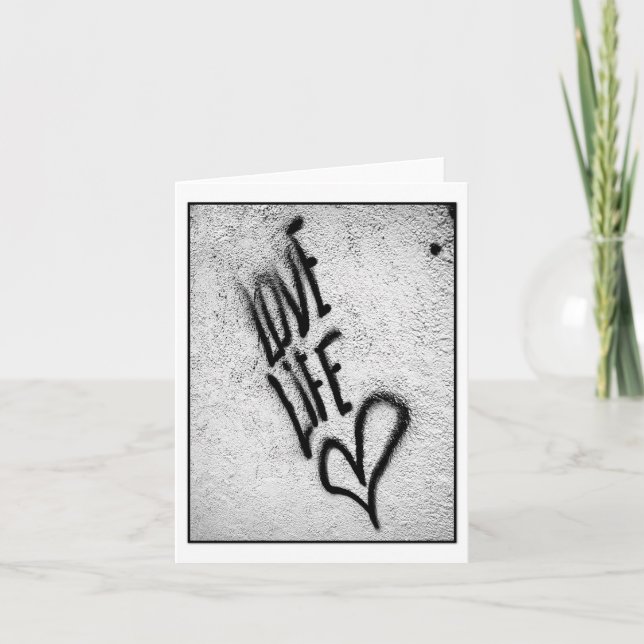 Kort för kärleklivgrafitti (Framsida)