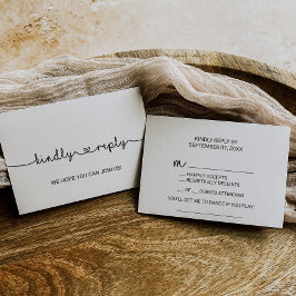 Kort för kärlekshjärtans lågbegäran RSVP