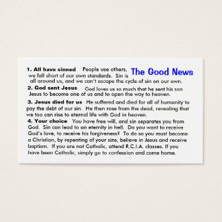 Kort för katolsk evangelisering "Chost-Lakan"