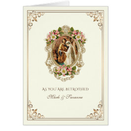 Kort för katolska betrothal Prayer-Grattisar