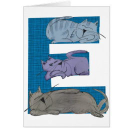 Kort för kattalfabet E