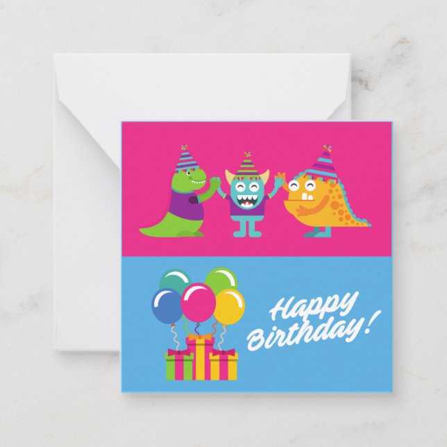 Kort för Kids Grattis på födelsedagen Hälsning (Framsida)