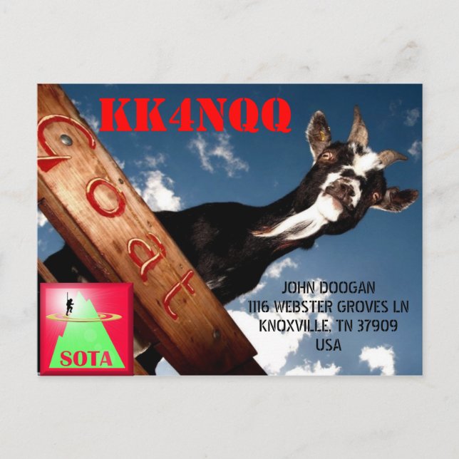 KORT FÖR KK4NQQ QSL (Framsida)
