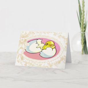 Kort för kläckning av Chick Påsk Baby