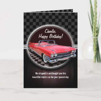Kort för KLASSIKERCADILLAC födelsedag