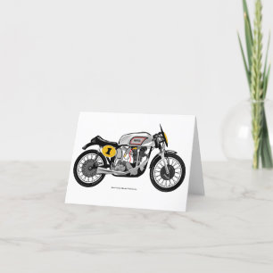 Kort för klassikermotorcykelhälsning