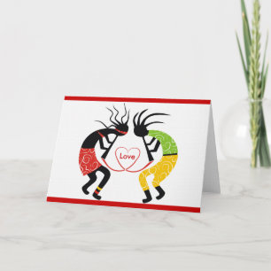 Kort för Kokopelli kärlekhälsning