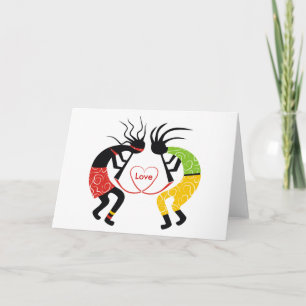 Kort för Kokopelli kärlekhälsning