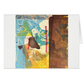 Kort för konst för blåttvallmoabstrakt