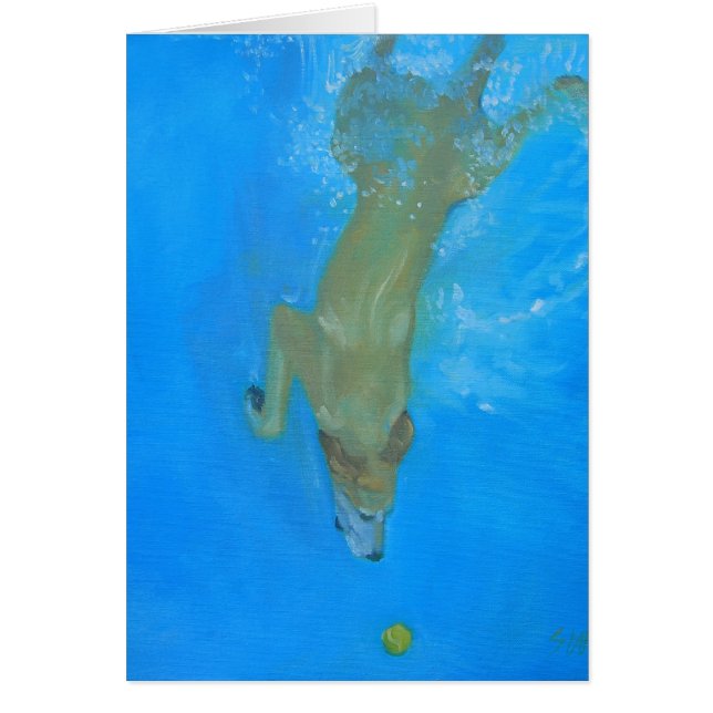 Kort för konst för Labrador Retriever (Framsidan)