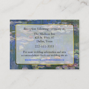 Kort för konsthöljet Vatten Lilies Bröllop