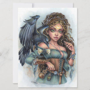 Kort för konstverk i Enchantress Fairy Elf Fantasy