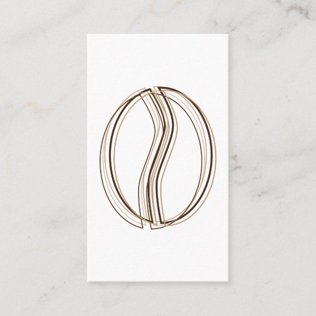 kort för kupong för kaffebönablur (Framsida)