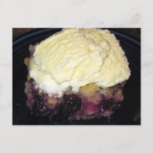 Kort för kvitto för svartberry Cobbler