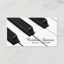 Kort för lärare för musik för svart- &