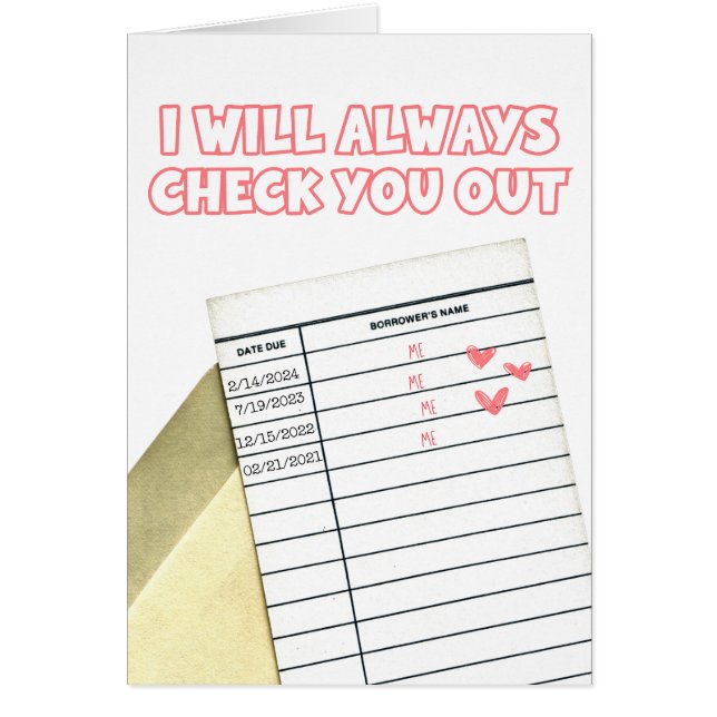 Kort för läsarValentineser (Framsidan)