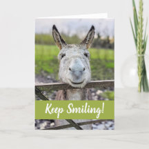 Kort för leende "Behålla Smiling" av donkey