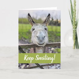 Kort för leende "Behålla Smiling" av donkey