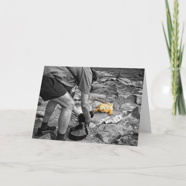 Kort för leguanPaparazzifödelsedag (Framsida)